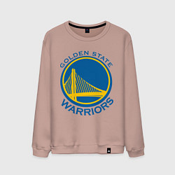 Свитшот хлопковый мужской Golden state Warriors, цвет: пыльно-розовый