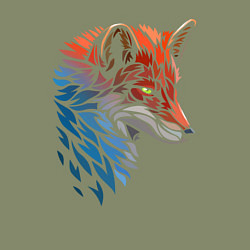 Свитшот хлопковый мужской Пестрая лисица, цвет: авокадо — фото 2