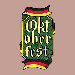 Свитшот хлопковый мужской Oktoberfest Germany, цвет: пыльно-розовый — фото 2