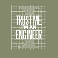 Свитшот хлопковый мужской I'm an Engineer, цвет: авокадо — фото 2