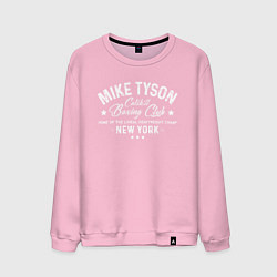 Свитшот хлопковый мужской Mike Tyson: Boxing Club, цвет: светло-розовый