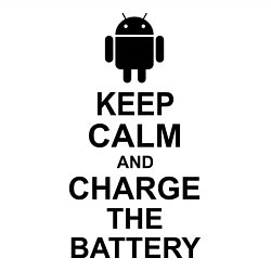 Свитшот хлопковый мужской Keep Calm & Charge The Battery (Android), цвет: белый — фото 2