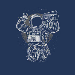 Свитшот хлопковый мужской Space Music, цвет: тёмно-синий — фото 2