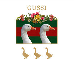 Свитшот хлопковый мужской GUSSI: Flowers Style, цвет: белый — фото 2