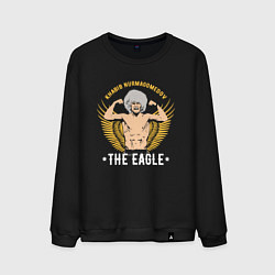 Свитшот хлопковый мужской Khabib: The Eagle, цвет: черный