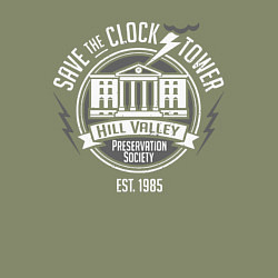 Свитшот хлопковый мужской Back to the future 5, цвет: авокадо — фото 2