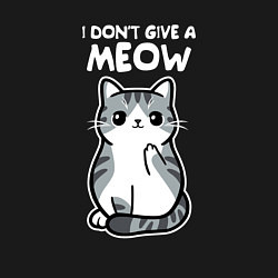 Свитшот хлопковый мужской I Don't Give A Meow, цвет: черный — фото 2