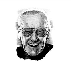 Свитшот хлопковый мужской Стен Ли, цвет: белый — фото 2