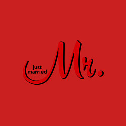 Свитшот хлопковый мужской Mr. Just married, цвет: красный — фото 2