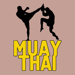 Свитшот хлопковый мужской Muay Thai, цвет: пыльно-розовый — фото 2