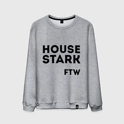 Свитшот хлопковый мужской House Stark FTW, цвет: меланж