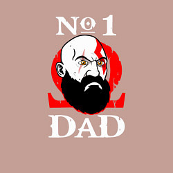 Свитшот хлопковый мужской Dad Kratos, цвет: пыльно-розовый — фото 2