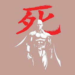 Свитшот хлопковый мужской Saitama Hero, цвет: пыльно-розовый — фото 2