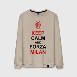 Мужской свитшот Keep Calm & Forza Milan