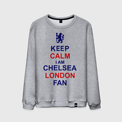 Мужской свитшот Keep Calm & Chelsea London fan