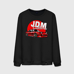 Свитшот хлопковый мужской JDM Culture, цвет: черный