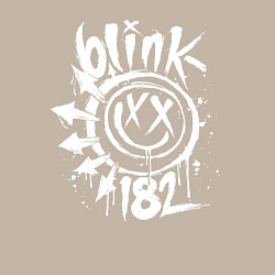 Свитшот хлопковый мужской Blink-182: Smile, цвет: миндальный — фото 2