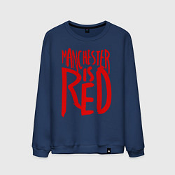 Свитшот хлопковый мужской Manchester is Red, цвет: тёмно-синий