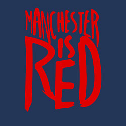 Свитшот хлопковый мужской Manchester is Red, цвет: тёмно-синий — фото 2