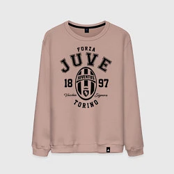 Свитшот хлопковый мужской Forza Juve 1897: Torino, цвет: пыльно-розовый