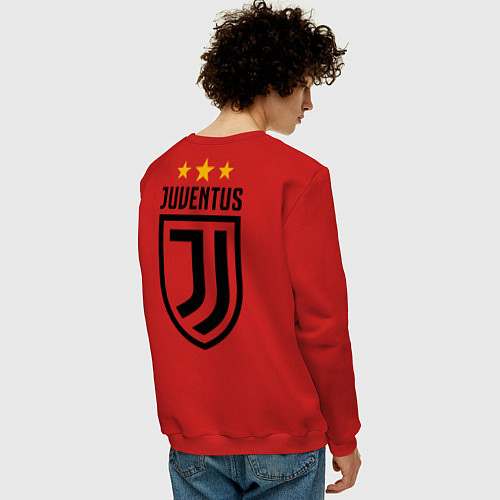 Мужской свитшот Juventus: Black & White / Красный – фото 4