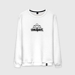 Свитшот хлопковый мужской Street Workout Wings, цвет: белый