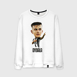 Свитшот хлопковый мужской Dybala, цвет: белый