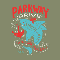 Свитшот хлопковый мужской Parkway Drive: Unbreakable, цвет: авокадо — фото 2