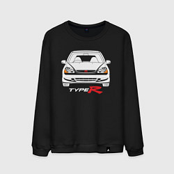 Свитшот хлопковый мужской Honda Civic: Type R, цвет: черный