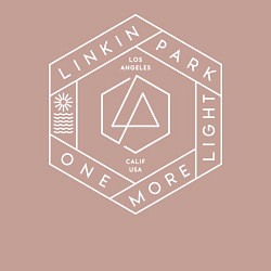 Свитшот хлопковый мужской Linkin Park: One More Light, цвет: пыльно-розовый — фото 2