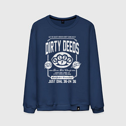 Свитшот хлопковый мужской AC/DC: Dirty Deeds, цвет: тёмно-синий