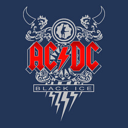 Свитшот хлопковый мужской AC/DC: Black Ice, цвет: тёмно-синий — фото 2