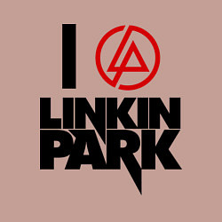 Свитшот хлопковый мужской I love Linkin Park, цвет: пыльно-розовый — фото 2