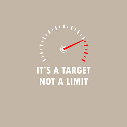 Свитшот хлопковый мужской It's a target, not a limit, цвет: миндальный — фото 2