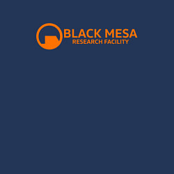 Свитшот хлопковый мужской Black Mesa: Research Facility, цвет: тёмно-синий — фото 2