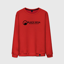Свитшот хлопковый мужской Black Mesa: Research Facility, цвет: красный