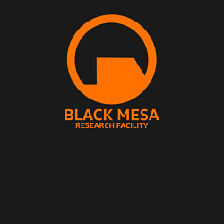 Свитшот хлопковый мужской Black Mesa: Research Facility, цвет: черный — фото 2