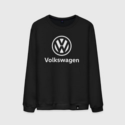 Свитшот хлопковый мужской VOLKSWAGEN, цвет: черный