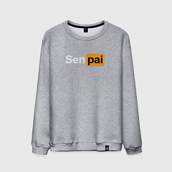 Свитшот хлопковый мужской Senpai: Pornhub Style, цвет: меланж