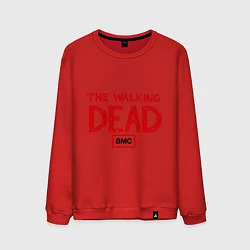Свитшот хлопковый мужской The walking Dead AMC, цвет: красный
