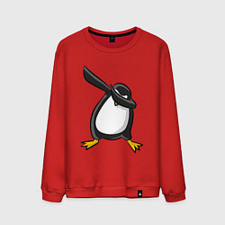 Свитшот хлопковый мужской DAB Pinguin, цвет: красный