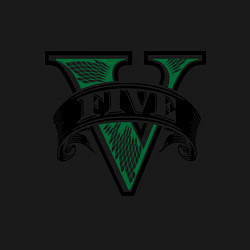 Свитшот хлопковый мужской GTA V: Logo, цвет: черный — фото 2