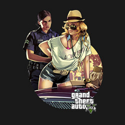 Свитшот хлопковый мужской GTA 5: Police, цвет: черный — фото 2