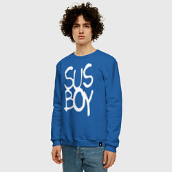 Свитшот хлопковый мужской Sus Boy, цвет: синий — фото 2