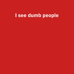 Свитшот хлопковый мужской Dumb people, цвет: красный — фото 2