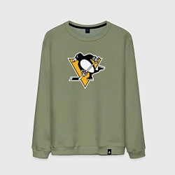 Свитшот хлопковый мужской Pittsburgh Penguins: Evgeni Malkin, цвет: авокадо