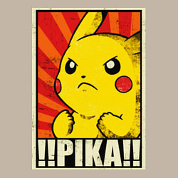 Свитшот хлопковый мужской Pikachu: Pika Pika, цвет: миндальный — фото 2