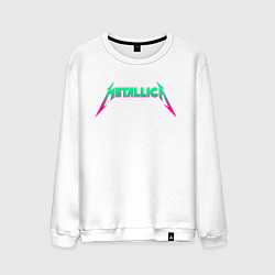 Свитшот хлопковый мужской METALLICA, цвет: белый