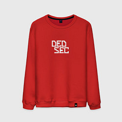 Свитшот хлопковый мужской DED SEC, цвет: красный