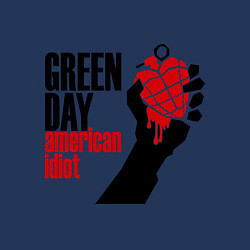 Свитшот хлопковый мужской Green Day: American idiot, цвет: тёмно-синий — фото 2